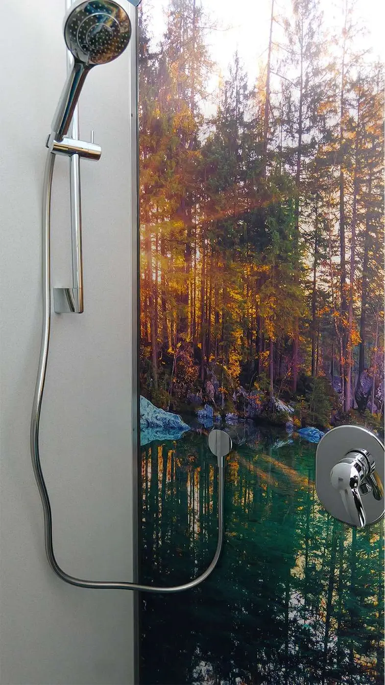 Douche met natuurmotief