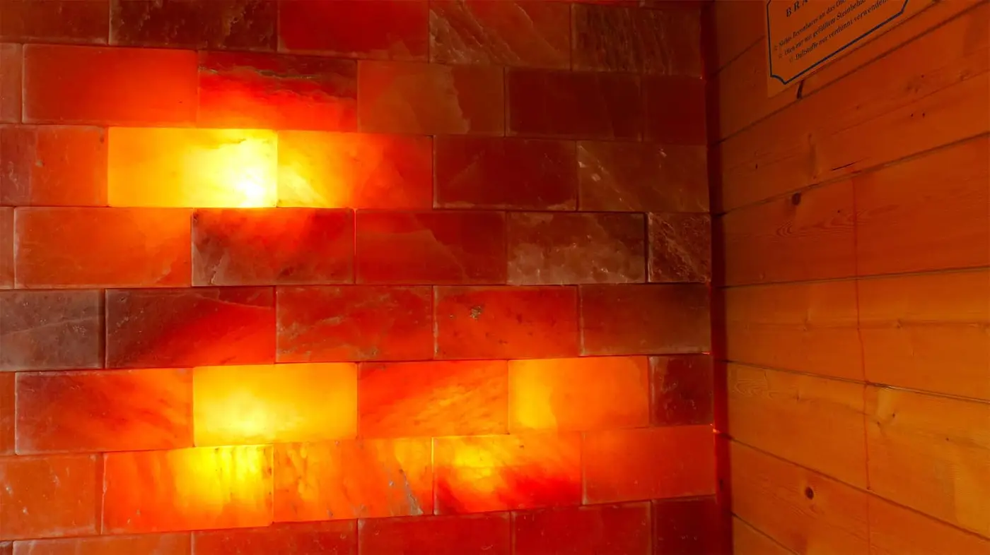Zoutstenen in de sauna