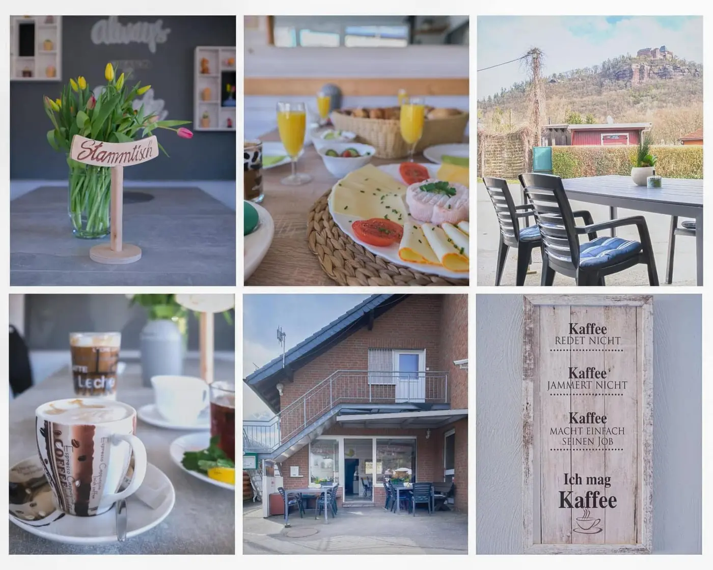 SB & Café Hetzingen – breakfast, coffee and a terrace with a view of Nideggen Castle