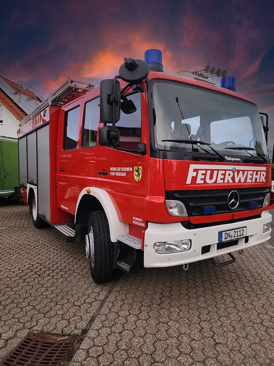 Big fire brigade drill at the campsite – on 23 September – 1